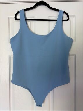 Women’s Express Light Blue Scoop Neck Body Countour Bodysuit